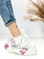 Pantofi Sport Dama din piele naturala 719-3 PINK | PANTOFUL