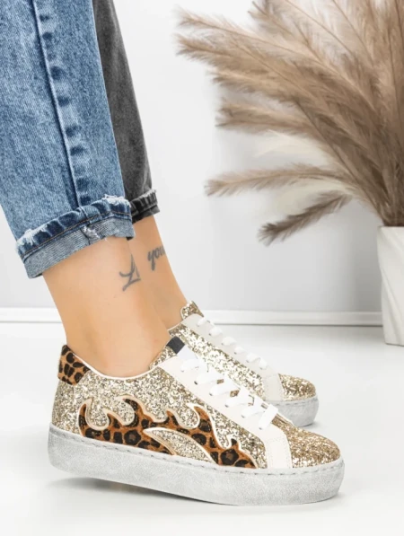 Sneakers Dama 88223 GOLD | GIVANA