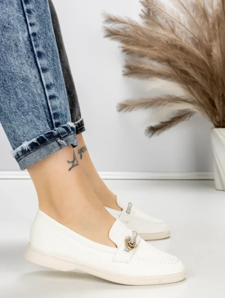 Pantofi Casual Dama EE-23 WHITE | EMAS