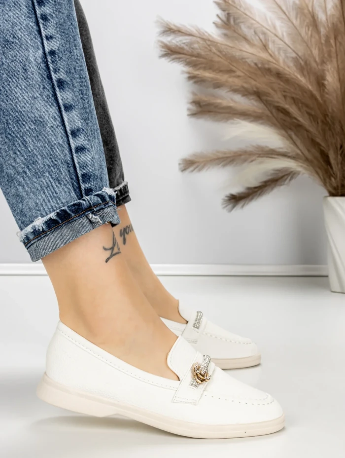 Pantofi Casual Dama EE-23 WHITE | EMAS
