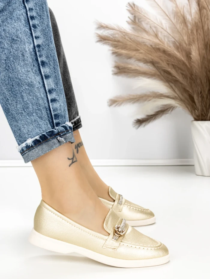 Pantofi Casual Dama EE-23 GOLD | EMAS