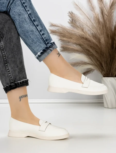 Pantofi Casual Dama EE-22 WHITE | EMAS