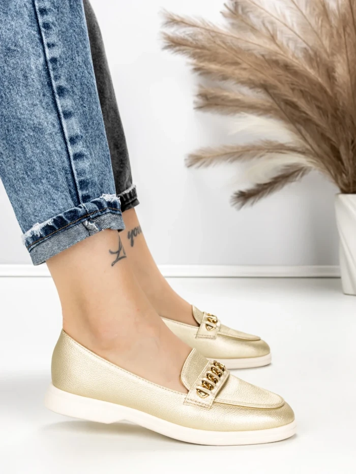 Pantofi Casual Dama EE-25 GOLD | EMAS