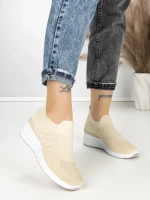 Pantofi Sport Dama cu Platforma P32 BEIGE | EMAS