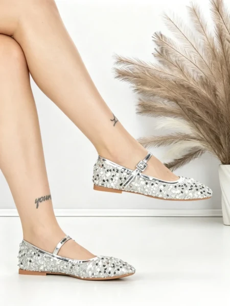 Balerini Dama J-277 SILVER | CHERIE