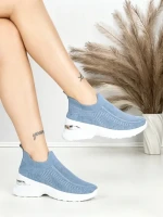 Pantofi Sport Dama cu Platforma BK198 BLUE | OMODA