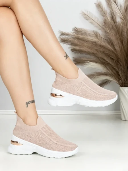 Pantofi Sport Dama cu Platforma BK198 PINK | OMODA