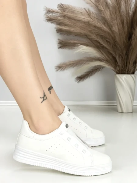 Sneakers Dama HY-285 ALL WHITE | ABLOOM