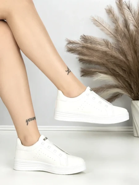Sneakers Dama HY-285 ALL WHITE | ABLOOM