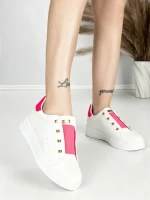 Sneakers Dama HY-285 WHITE-FUCHSIA | ABLOOM