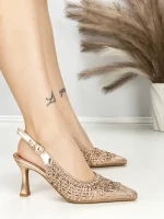 Pantofi Stiletto A7636-5 CHAMPAGNE | ABLOOM