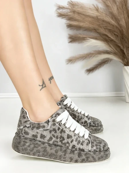 Sneakers Dama 6WL1 GREY-LEOPARD | MEI
