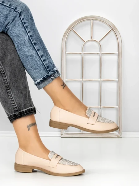 Pantofi Casual Dama HS8336-1 NUDE | ABLOOM