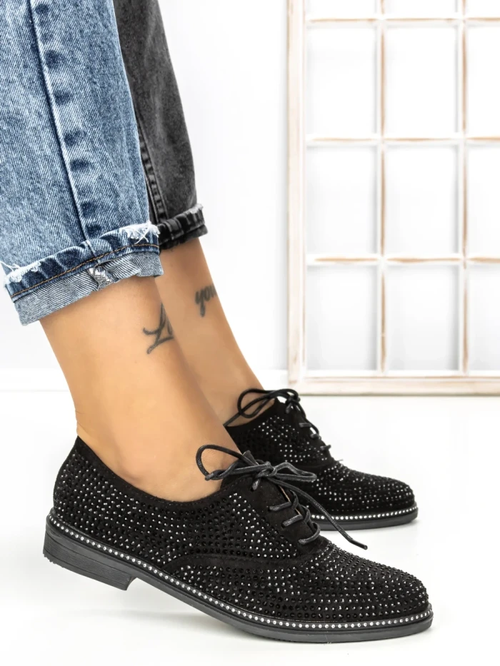 Pantofi Casual Dama JN-669 BLACK | ABLOOM