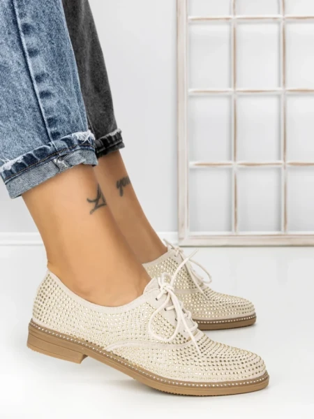 Pantofi Casual Dama JN-669 BEIGE | ABLOOM