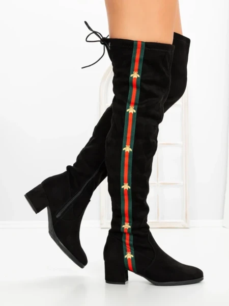 Cizme Dama cu Toc HFN-6128 BLACK | ANNALISE