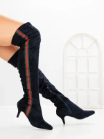 Cizme Dama cu Toc JM2136E AZUL | ANNALISE