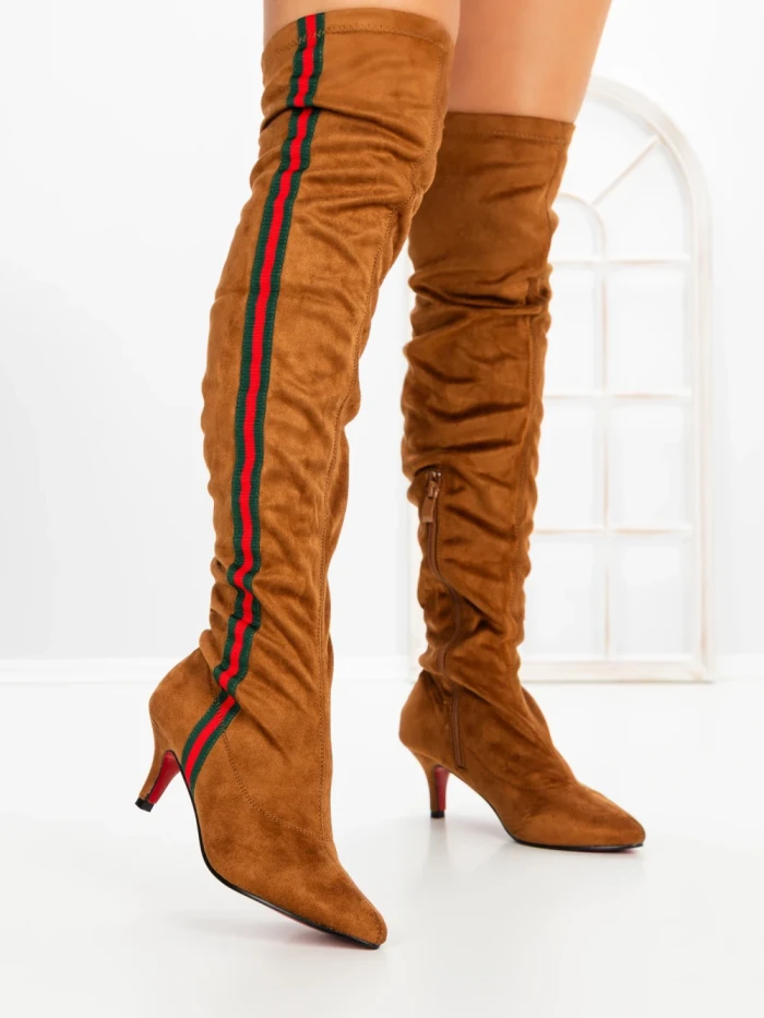 Cizme Dama cu Toc JM2136E CAMEL | ANNALISE