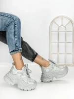 Pantofi Sport Dama cu Platforma 3605-8 GREY | MEI