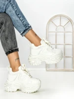 Pantofi Sport Dama cu Platforma 7917-121 SILVER | MEI