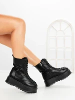 Ghete Dama cu Platforma 3AL77 BLACK | MEI