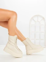 Ghete Dama cu Platforma 3AL77 BEIGE | MEI