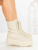 Ghete Dama cu Platforma 3AL77 BEIGE | MEI