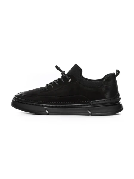 Pantofi Casual Barbati din piele naturala F695 BLACK | ADVANCER