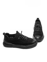 Pantofi Casual Barbati din piele naturala F695 BLACK | ADVANCER