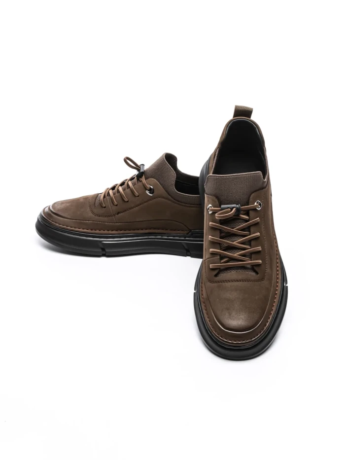 Pantofi Casual Barbati din piele naturala F695 COFFEE | ADVANCER