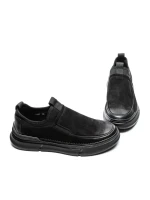 Pantofi Casual Barbati din piele naturala F697 BLACK | ADVANCER