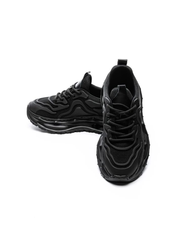Pantofi Sport Barbati din piele naturala 5372 BLACK | ADVANCER