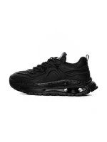 Pantofi Sport Barbati din piele naturala 5372 BLACK | ADVANCER