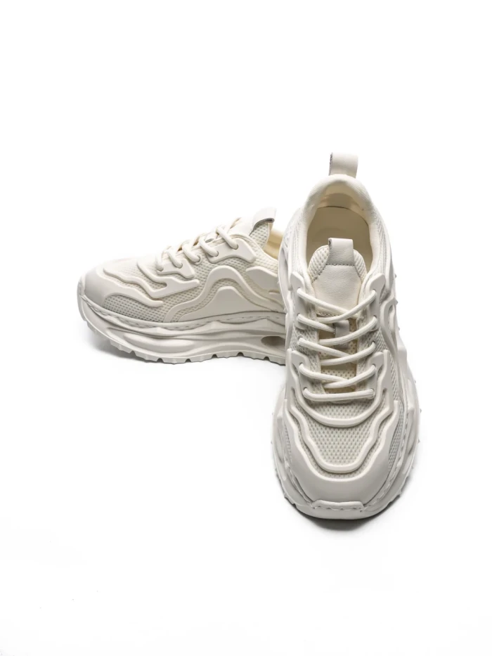 Pantofi Sport Barbati din piele naturala 5372 WHITE | ADVANCER