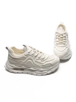 Pantofi Sport Barbati din piele naturala 5372 WHITE | ADVANCER
