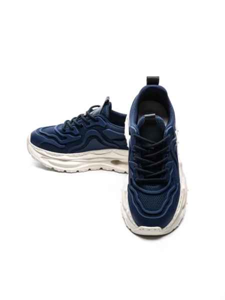 Pantofi Sport Barbati din piele naturala 5372 BLUE | ADVANCER