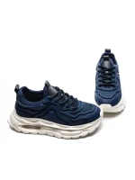 Pantofi Sport Barbati din piele naturala 5372 BLUE | ADVANCER