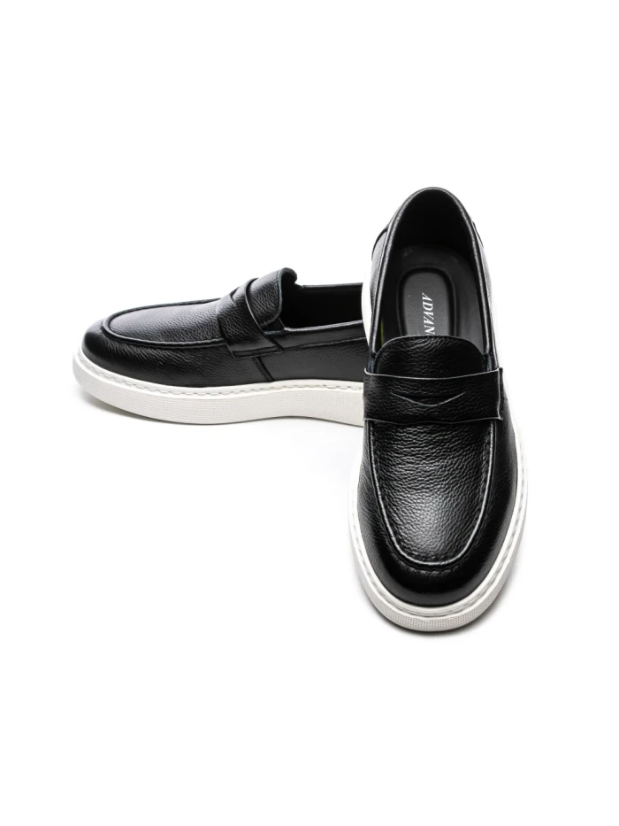Pantofi Casual Barbati din piele naturala 5390 BLACK | ADVANCER