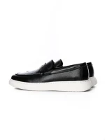 Pantofi Casual Barbati din piele naturala 5390 BLACK | ADVANCER