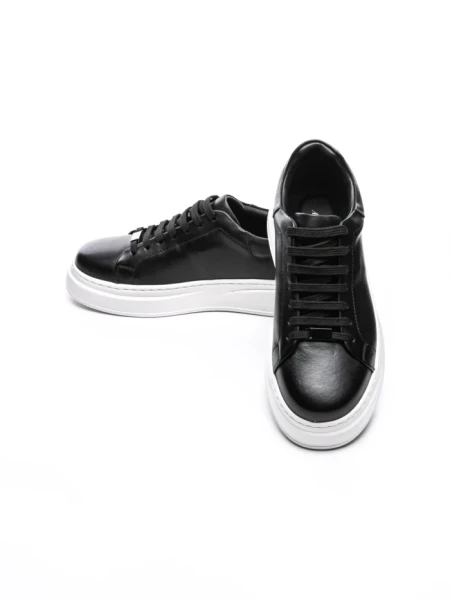 Pantofi Casual Barbati din piele naturala 5388 BLACK-WHITE | ADVANCER