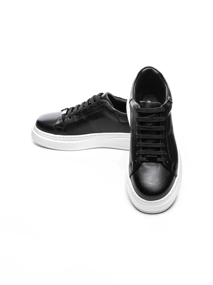 Pantofi Casual Barbati din piele naturala 5388 BLACK-WHITE | ADVANCER