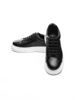 Pantofi Casual Barbati din piele naturala 5388 BLACK-WHITE | ADVANCER