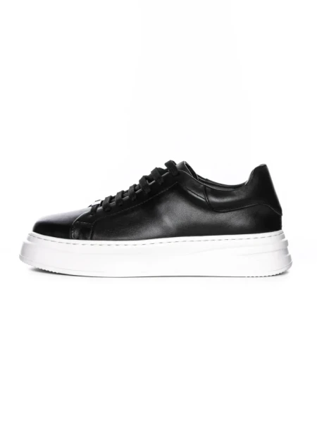 Pantofi Casual Barbati din piele naturala 5388 BLACK-WHITE | ADVANCER