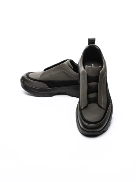 Pantofi Sport Barbati din piele naturala 6718 GREY | ADVANCER