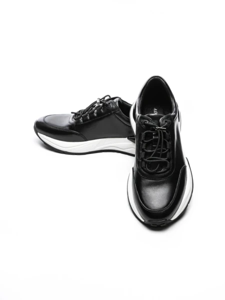 Pantofi Sport Barbati din piele naturala L2412 BLACK | ADVANCER