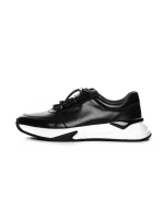 Pantofi Sport Barbati din piele naturala L2412 BLACK | ADVANCER