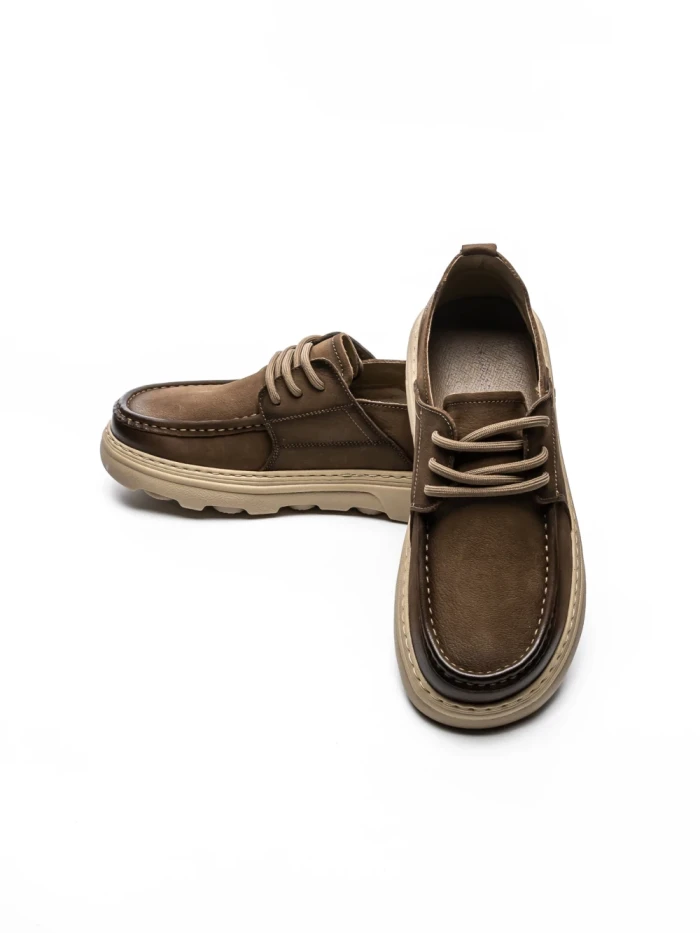 Mocasini Barbati din piele naturala 6801 KHAKI | ADVANCER