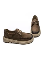 Mocasini Barbati din piele naturala 6801 KHAKI | ADVANCER