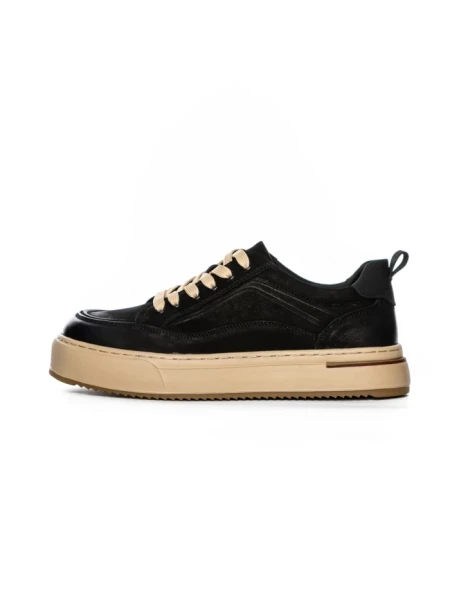Pantofi Sport Barbati din piele naturala 5967 BLACK | ADVANCER
