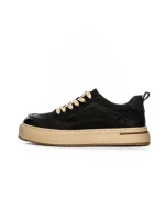 Pantofi Sport Barbati din piele naturala 5967 BLACK | ADVANCER